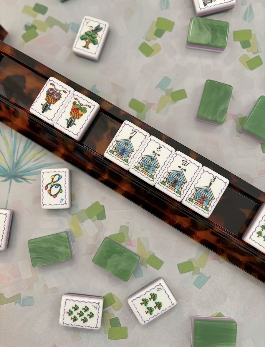 A Your Local Set mahjong set on a table